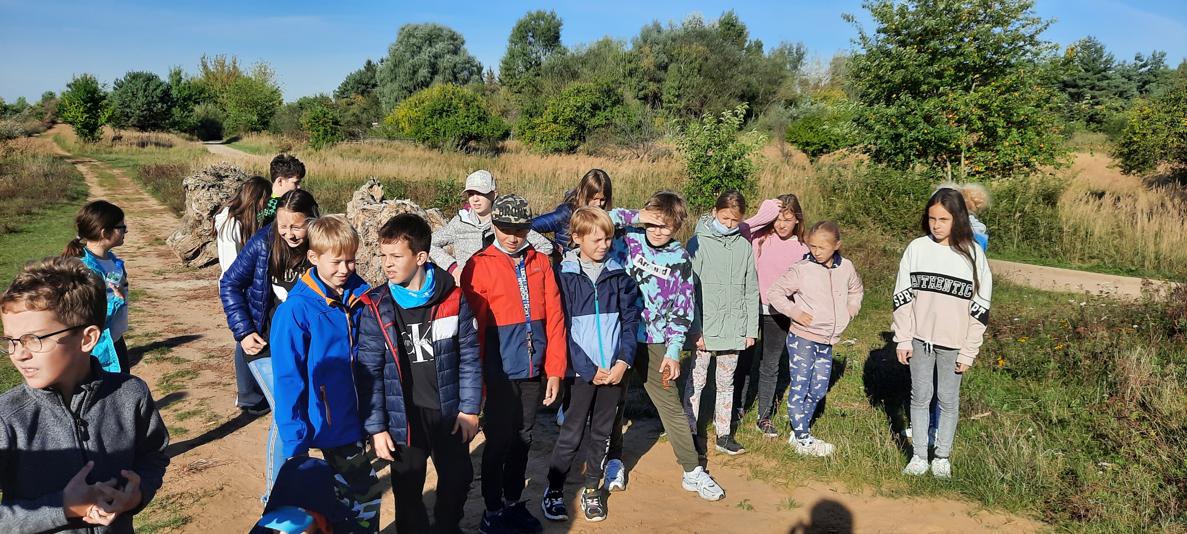 dzieci, las
